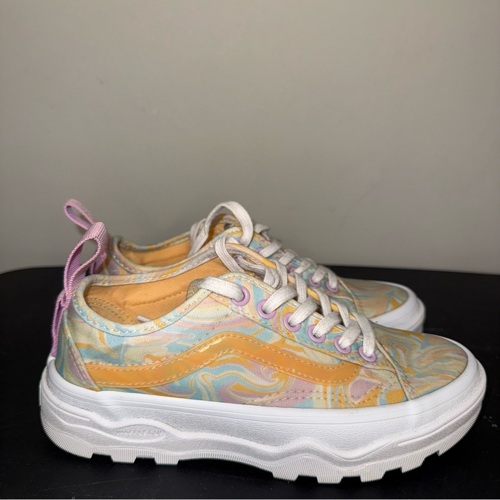 Vans Ultra Cush Wafflecup Swirl Multicolor Shoes Women's Size
